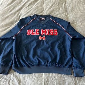 Ole Miss Windbreaker by Team Apparel / Mens Size M / Red and Blue
